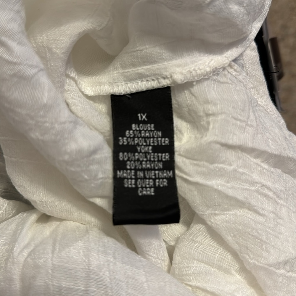 Alyx Sheer White Tunic Button Up NWT - Picture 8 of 8